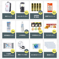 防災セット 1人用 底まで開く防災リュック 多機能リュック 大容量 おしゃれ 防災用品 警戒レベル3（直送品）