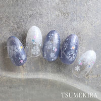 イングカワモト TSUMEKIRA(ツメキラ) ネイルシール Airy snow/エアリー スノー NN-YUK-012 1セット(3枚)（直送品）