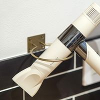 ポッシュリビング ドライヤーホルダー アンティークゴールド W10×D12×H4cm アイアン 63503 1個（直送品）