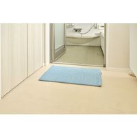 山崎産業 SUSU（スウスウ）抗菌ふわ雲ごこちバスマット40×60ミストブルー 4903180205820 1枚