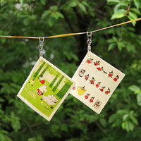 （100%天然素材）スポンジワイプ S 北欧ふきん セルロース 抜群の吸水力 リトルミイがいっぱい 1個 イーオクト