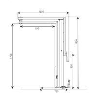 司化成工業 くるくるマック 移動式手動型ストレッチ包装機 紙管内径2インチ用 W-KL2 1式(1台)（直送品）