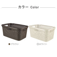 CURVER Style（スタイル） ランドリーバスケット 45L ブラウン 1セット（3個）