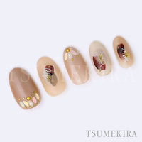 イングカワモト TSUMEKIRA(ツメキラ) ネイルシール 塗りかけ warm NN-NRK-101 1セット(3枚)（直送品）