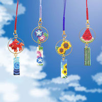 ホビックス HOBBIX ビーズキット 京・風鈴柄根付 ひまわり PB-289 PB289 1セット(3個)（直送品）