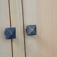 ポッシュリビング アイアンノブ W2.5×D2×H2.5cm 62534 1セット(3個)（直送品）