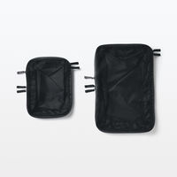 無印良品 ポリエステル仕分けケース圧縮タイプ 黒 Ｓ 約２０×２６×１０ｃｍ 良品計画