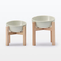 無印良品 木製スタンド 小 ペットフードボウル用 約１８．５×１８．５×高さ１３ｃｍ 良品計画