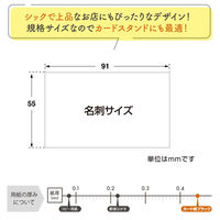 ササガワ アピールカード 名刺サイズ NEW ARRIVAL 16-5502 1冊(5枚)