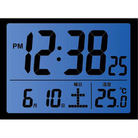 ノア精密 MAG（マグ）デジタル目覚まし時計 ブリム ホワイト 幅93×奥行52×高さ74mm[デジタル 温度表示 アラームカレンダー] 1個