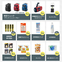 3日間を生き延びる防災セット 2人用 レッド 防災リュック 防災セット 防災グッズ 防災ラジオ 非常食 保存水（直送品）