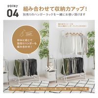武田コーポレーション スラックスハンガー10本掛け T4-SH10WH 1箱(3個入)（直送品）