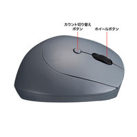サンワサプライ 静音Bluetooth小型エルゴノミクスマウス（充電式・5ボタン） MAーEBBS522BK 1個