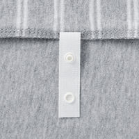 無印良品 綿天竺 ベッド用 カバー３点セット Ｓ シングルサイズ用 ブルーボーダー 良品計画