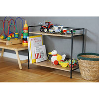 ポッシュリビング スタンドシェルフ W46.5×D20×H40cm マンゴーウッド/アイアン 41347 1個（直送品）