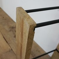 ポッシュリビング スリッパラック W28×D8×H43cm マンゴーウッド/アイアン 41309 1個（直送品）