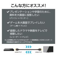 HDMI ケーブル ハイスピード 1.5m 4K 30Hz ARC ブラック ECDH-HD14E15BK エレコム 1個（直送品）