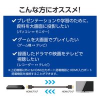 HDMI ケーブル ハイスピード 1m 4K 30Hz ARC ブラック DH-HD14E10BK2 エレコム 1個