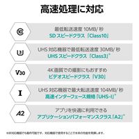 microSDカード 256GB Class10 UHS-I U3 防水IPX7 MF-MS256GU13A2R エレコム 1個（直送品）