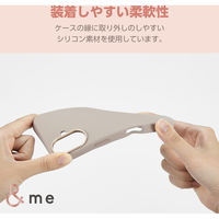 iPhone16 ケース ハイブリッド シリコン アンチダストコート グレージュ PM-A24ASCSHGB エレコム 1個（直送品）