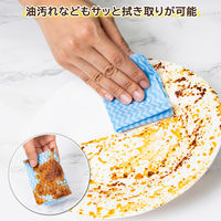 アストロ 不織布ふきん くりふきん ブルー 3本セット 619-08 1セット(3本)（直送品）