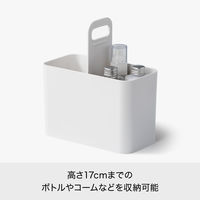 Like-it（ライクイット） 持ち運びができるメイクボックス 収納ケース 鏡付き ベージュ 日本製 1個