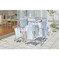 アイリスオーヤマ ふとん干しダブルバー付き　グレー CSPXー230S 　1台