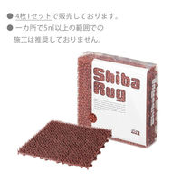 テラモト tidy ShibaRug サンドブラウン MR0060014 1袋(4枚入)（直送品）