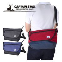 スワン CAPTAIN STAG メッセンジャーバッグ 1274 レッド 1個（直送品）