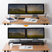 サンワサプライ 木製机上ラック（W1000・ブラック） MR-LC314BK 1個（わけあり品）