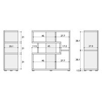 大洋 Shelfit リエール 幅800×奥行301×高さ847mm ダークブラウン LI 8580R DB&BK 1台（直送品）
