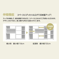 大洋 Shelfit イーシーラック 幅1180～1550×奥行295×高さ800mm ダークブラウン ECR8012R DB 1台（直送品）