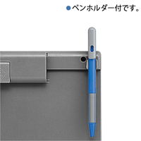 プラス クリップボード FL-411CP A4E ダークグレー 83231 1枚（直送品）