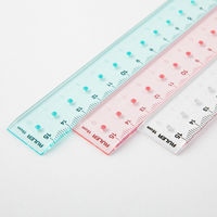 デザインフィル 定規<15cm> 青A 42295006 1セット(20個)（直送品）