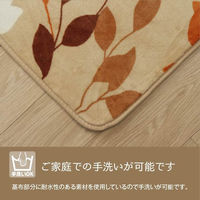 イケヒコ オーバ 柄ラグ 3300×2350mm ブラウン 1270270063901 1枚（直送品）