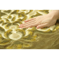 イケヒコ シャルマン 柄ボリュームラグ 3200×2200mm グリーン 1270700123701 1枚（直送品）