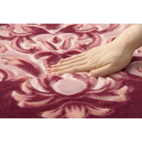 イケヒコ シャルマン 柄ボリュームラグ 2500×2000mm ワイン 1270700283201 1枚（直送品）