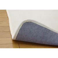 イケヒコ リラCE 無地ラグ 1850×1850mm アイボリー 1280120141203 1枚（直送品）