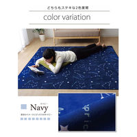 イケヒコ ミリオン 柄ラグ 1850×1850mm グレー 1380000001491 1枚（直送品）