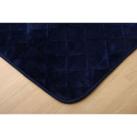 イケヒコ フラン キルトラグ 2900×1900mm ネイビー 1380000002889 1枚（直送品）
