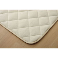 イケヒコ フラン キルトラグ 1750×1450mm アイボリー 1380000002903 1枚（直送品）