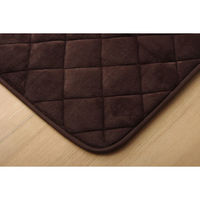 イケヒコ フラン キルトラグ 1750×1450mm ブラウン 1380000002906 1枚（直送品）