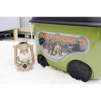 錦化成 おもちゃ箱 ジュラシック・ワールド 窓付きおもちゃ箱 キャスター 413650 1個（直送品）