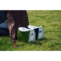 イケックス工業 アウトドアチェア 軽量 折りたたみ パタット PATATTO250+ ネイビー×ホワイト 415427 1個（直送品）