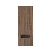 YAMAZEN 木目調 ファイルボックス 紙製 A4 ヨコ 取っ手付き 収納幅100mm NPF-1026(BR) 1個