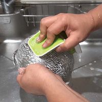 キッチンブラシ 開いてはさめる パクッとブラシ 挟んで洗える キッチン用ブラシ たわし 1個 ファイン