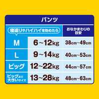 グーン おむつ パンツ Mサイズ（6～12kg）1パック（52枚入）グーンぐんぐん吸収パンツプリンセスデザイン 大王製紙