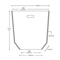 ヘッズ 和模様スタンドバッグーＭ／ひがき（３０枚） JT-OSBM 1袋(30枚)
