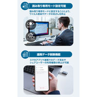 Maktar USBメモリ Nukii オートロック NFCロック解除 遠隔消去 128GB MKNU-A-SG-128G 1個