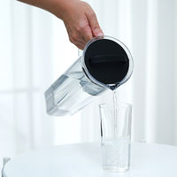 HARIO（ハリオ）冷水筒 ピッチャー 1200ml トライタン製 ブラック CBRー12ーB 1個